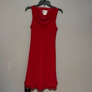 Red cocktail dress